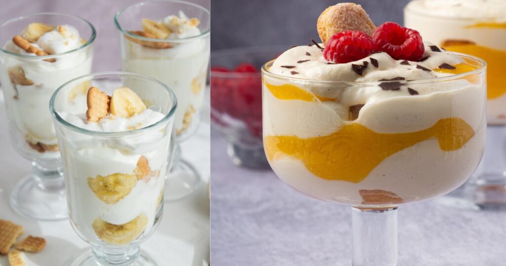 No-Bake Eggnog Pudding Parfaits