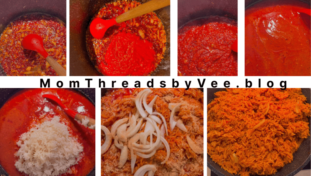 Jollof rice recipe and prepping