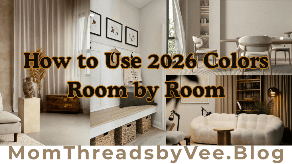 how to use 2026 colors room by room.