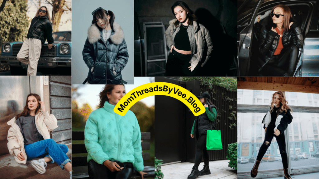 mom winter puffer jacket trends
