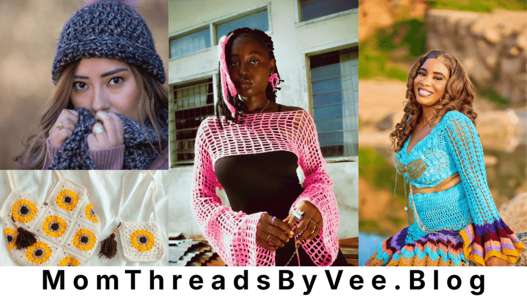 crochet dress, tops, beanies, cardigan, bags, jewelries and lots more.