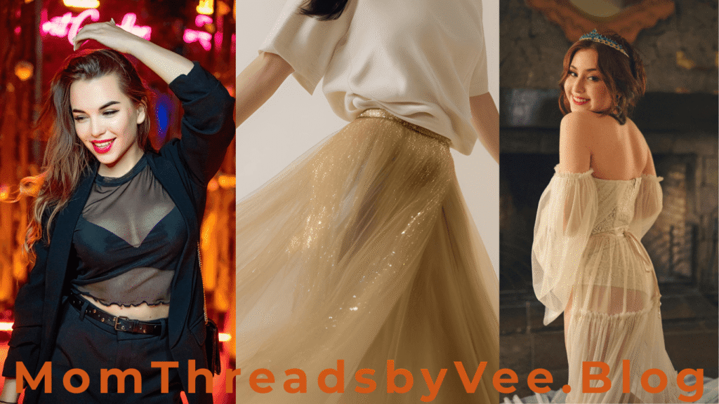 sheer fabrics, outfits, tops, skirt