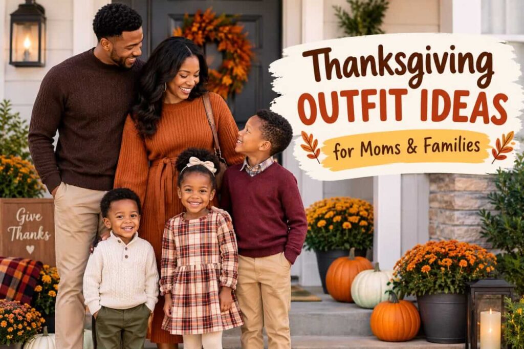THANKSGIVING OUTFIT IDEAS FOR MOMS & FAMILIES